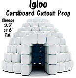 Igloo Cardboard Cutout Standup Prop