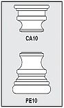 CA10-PE10 - Architectural Foam Shape - Capital & Pedestal
