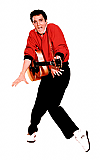 Elvis Orange Jacket (Talking) - Elvis Cardboard Cutout Standup Prop